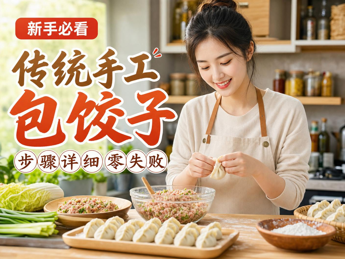 探花-【探花】传统手工包饺子教程传媒演示，步骤详细零失败
